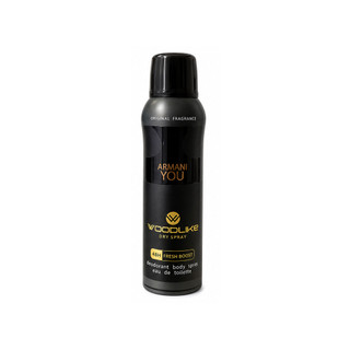 اسپری خوش بو کننده بدن وودلایک مدل ARMANI YOU (ویت یو) حجم 200 میلی لیتر